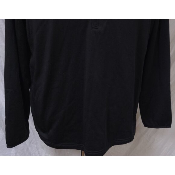 REALTREE Men XL Black Quarter Zip Pullover Performance Outdoors Polyester Shirt - Picture 3 of 11